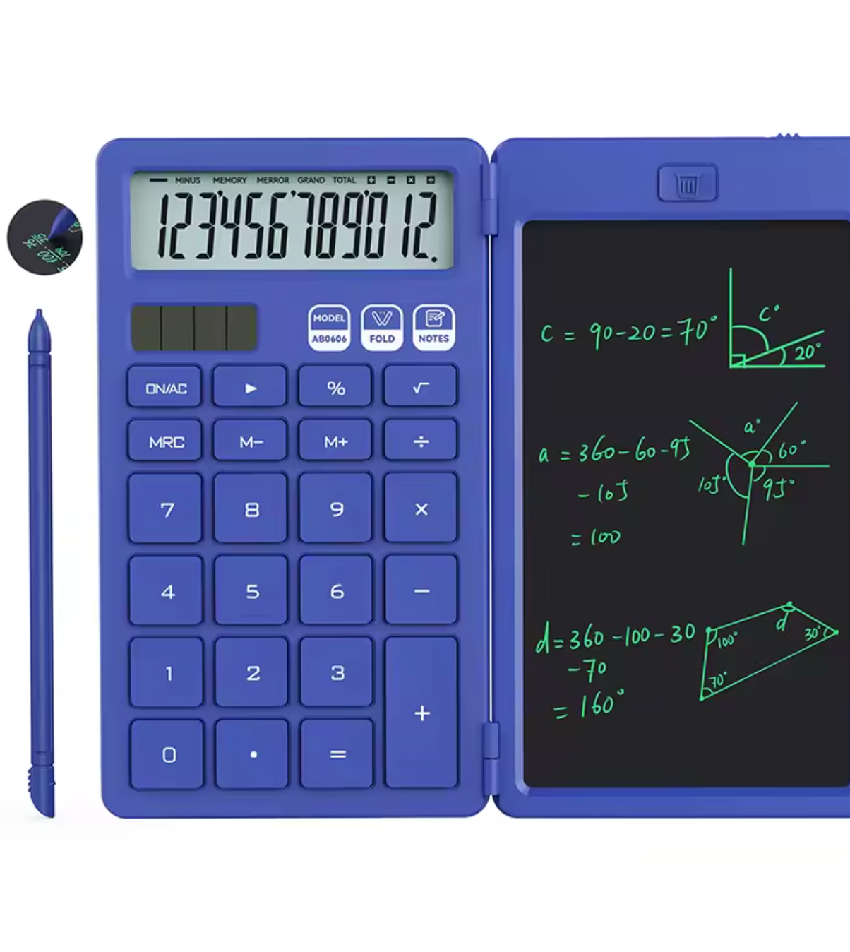 Calculadora con Pizarra LCD Borrable