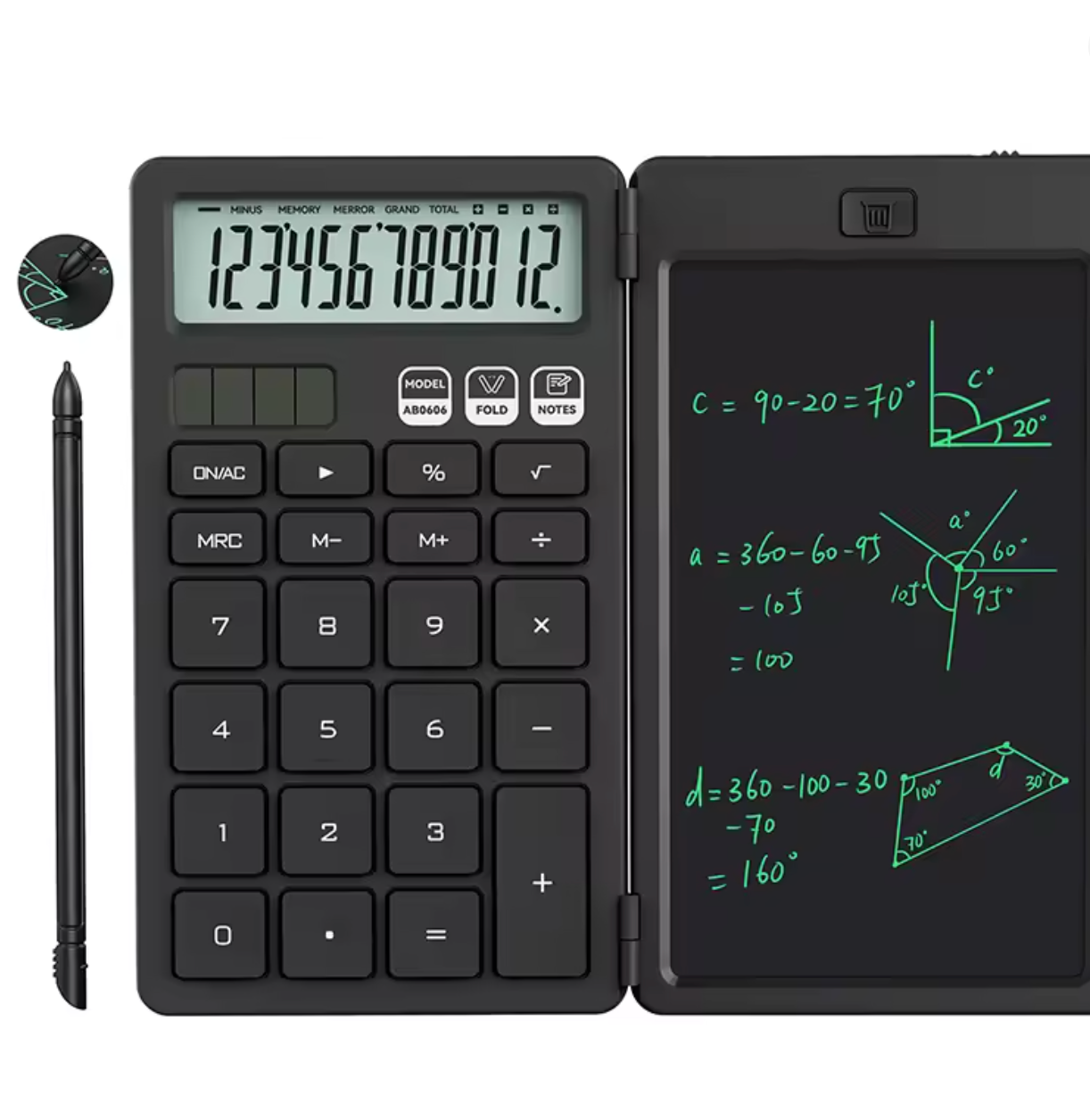 Calculadora con Pizarra LCD Borrable