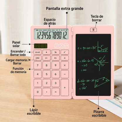 Calculadora con Pizarra LCD Borrable